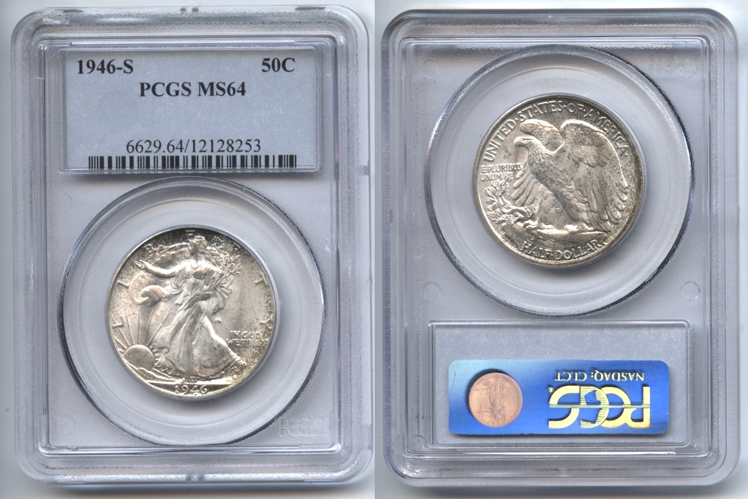 1946-S Walking Liberty Half Dollar PCGS MS-64