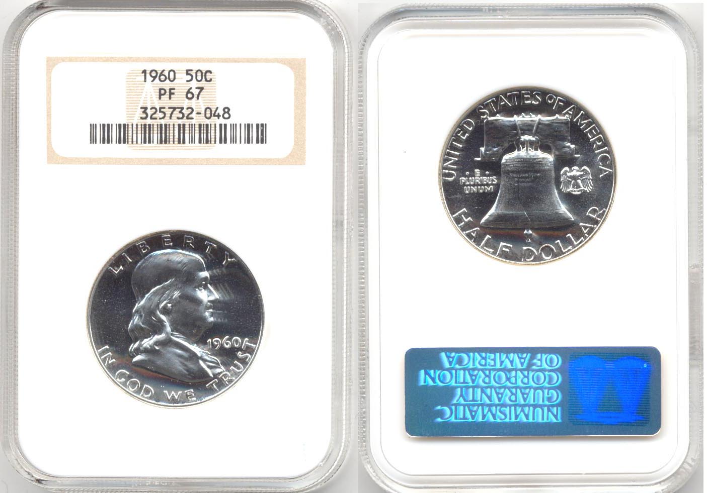 1960 Franklin Half Dollar NGC Proof-67 c
