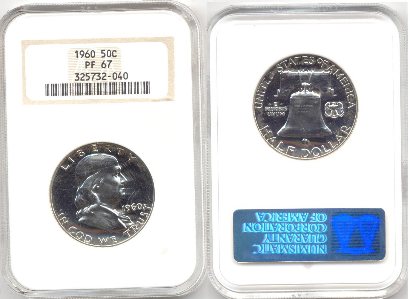 1960 Franklin Half Dollar NGC Proof-67 g