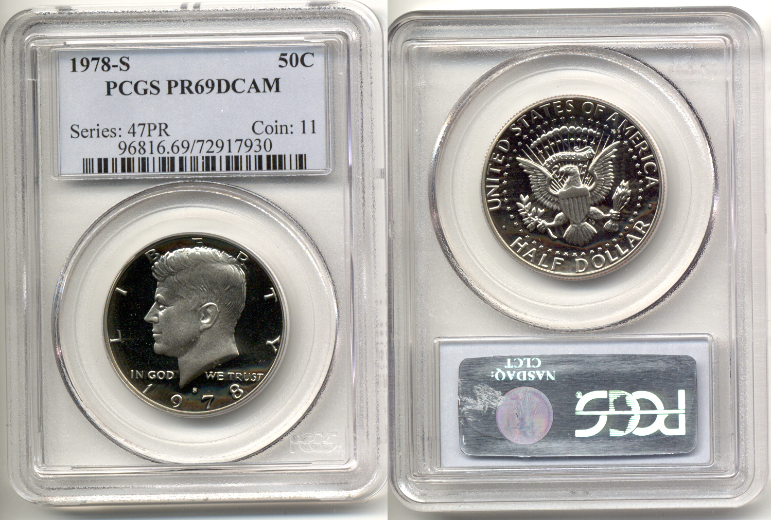 1978-S Kennedy Half Dollar PCGS Proof-69 Deep Cameo b