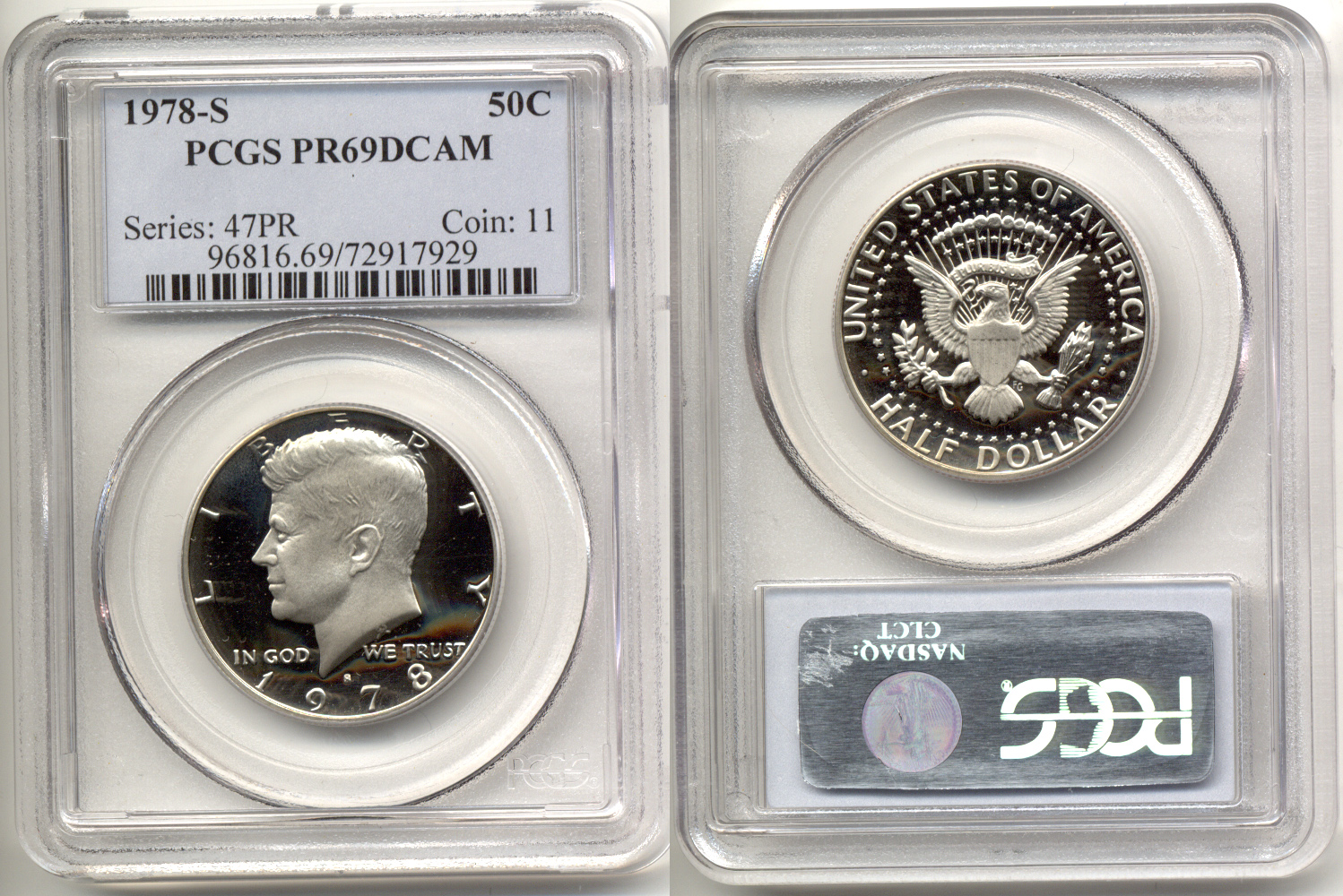 1978-S Kennedy Half Dollar PCGS Proof-69 Deep Cameo e