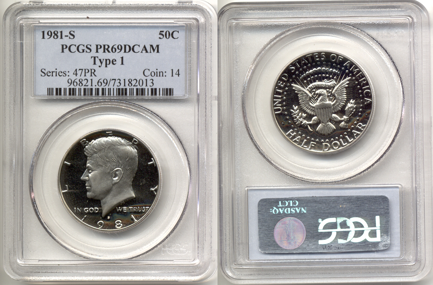 1981-S Type 1 Kennedy Half Dollar PCGS Proof-69 Deep Cameo