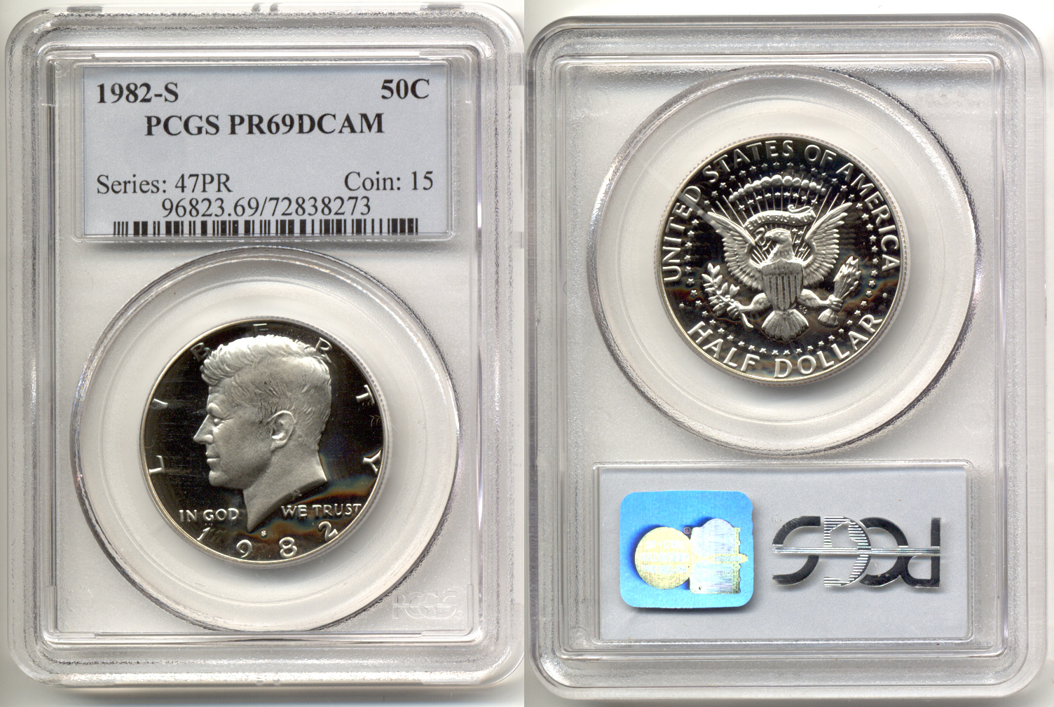 1982-S Kennedy Half Dollar PCGS Proof-69 Deep Cameo