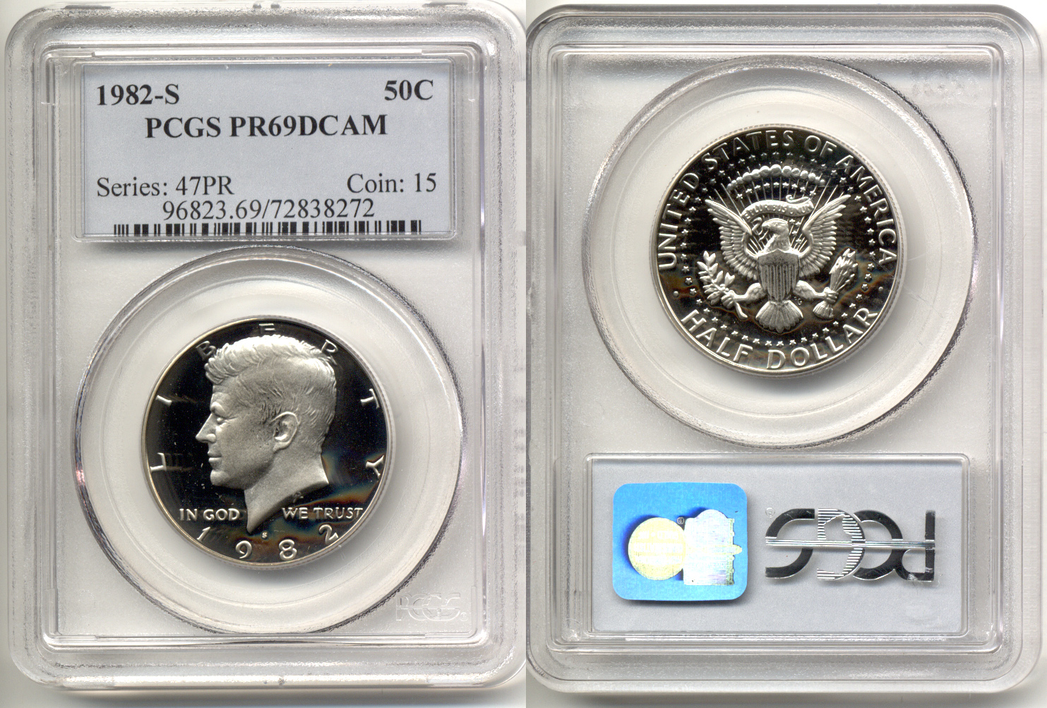 1982-S Kennedy Half Dollar PCGS Proof-69 Deep Cameo a