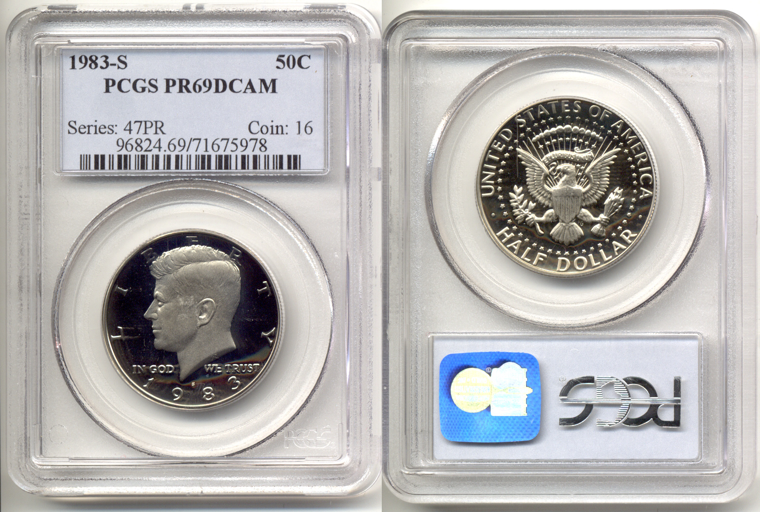 1983-S Kennedy Half Dollar PCGS Proof-69 Deep Cameo a