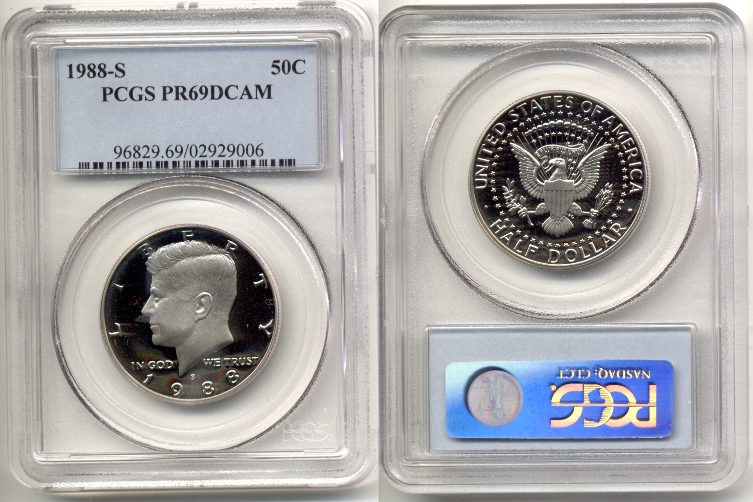 1988-S Kennedy Half Dollar PCGS Proof-69 Deep Cameo