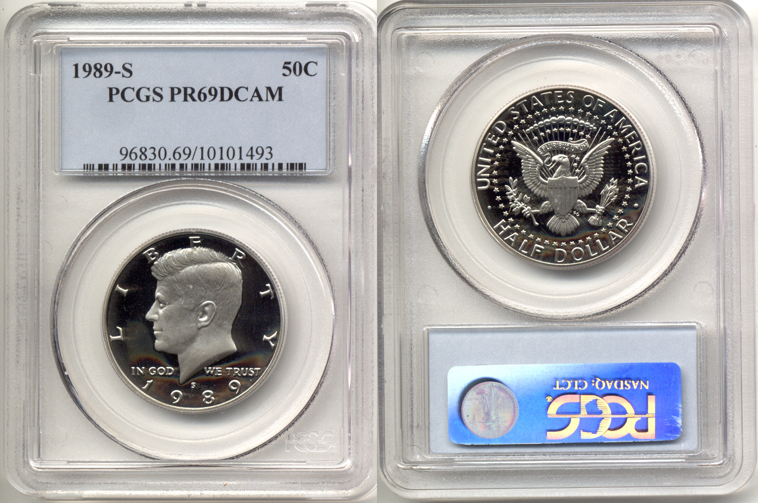 1989-S Kennedy Half Dollar PCGS Proof-69 Deep Cameo a
