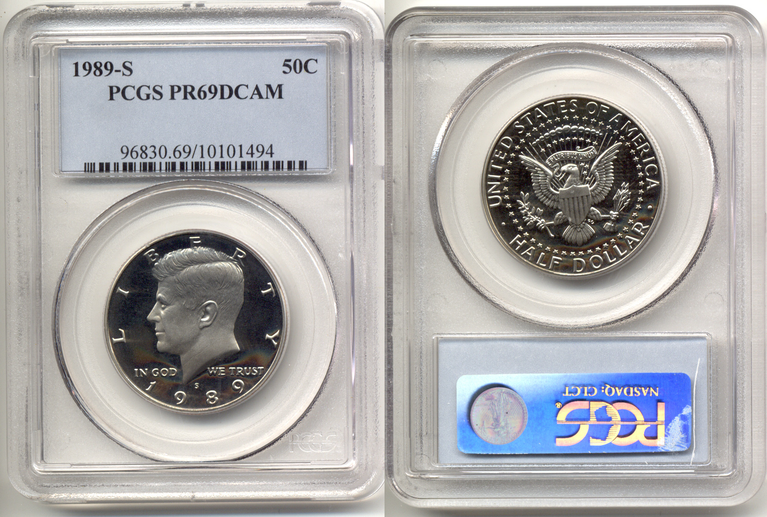 1989-S Kennedy Half Dollar PCGS Proof-69 Deep Cameo b