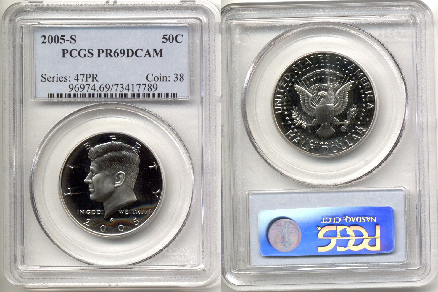 2005-S Clad Kennedy Half Dollar PCGS Proof-69 Deep Cameo
