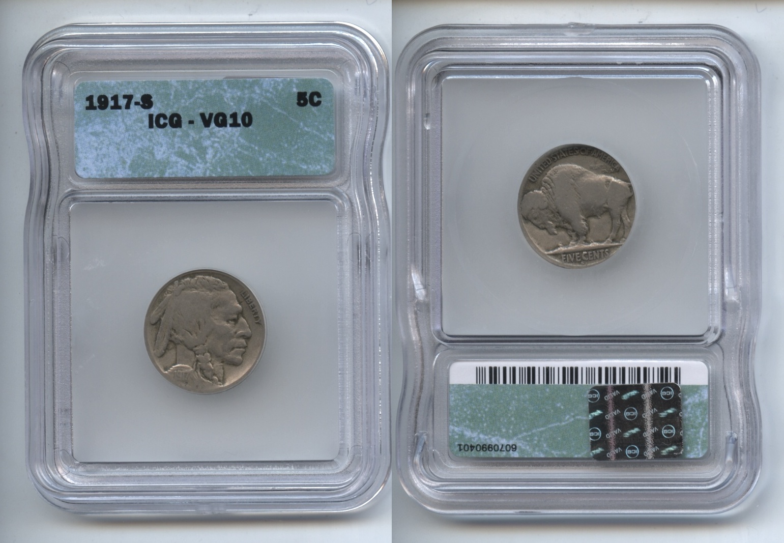 1917-S Buffalo Nickel ICG VG-10