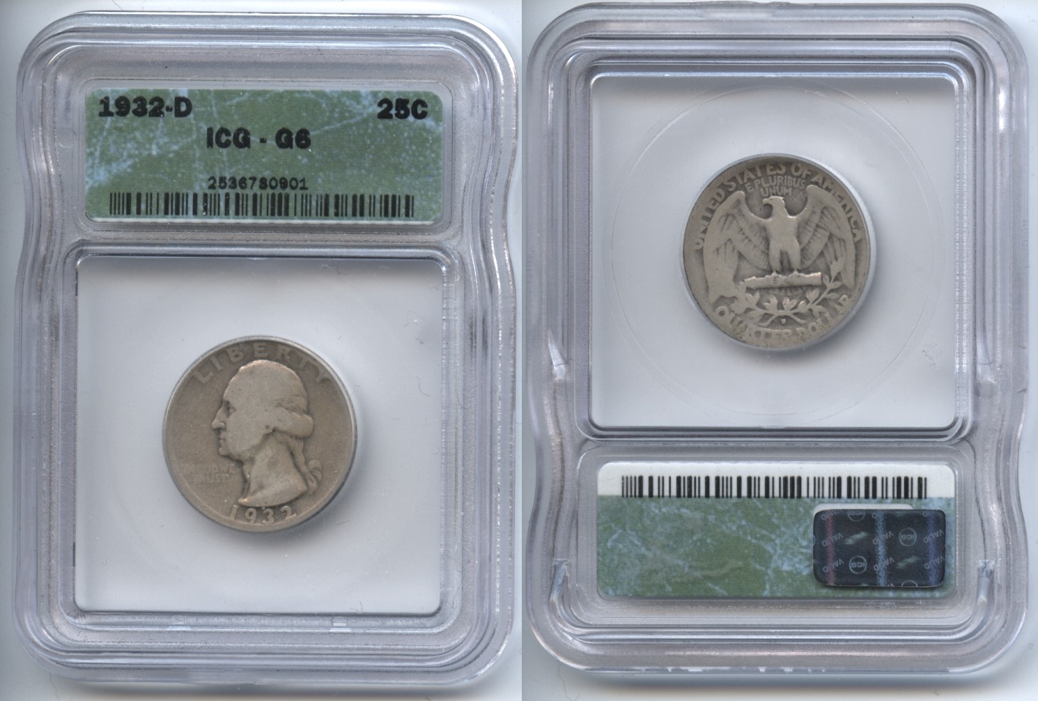 1932-D Washington Quarter ICG Good-6