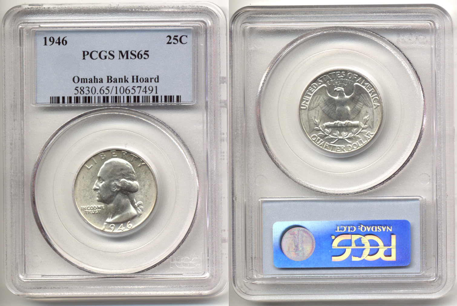 1946 Washington Quarter PCGS MS-65