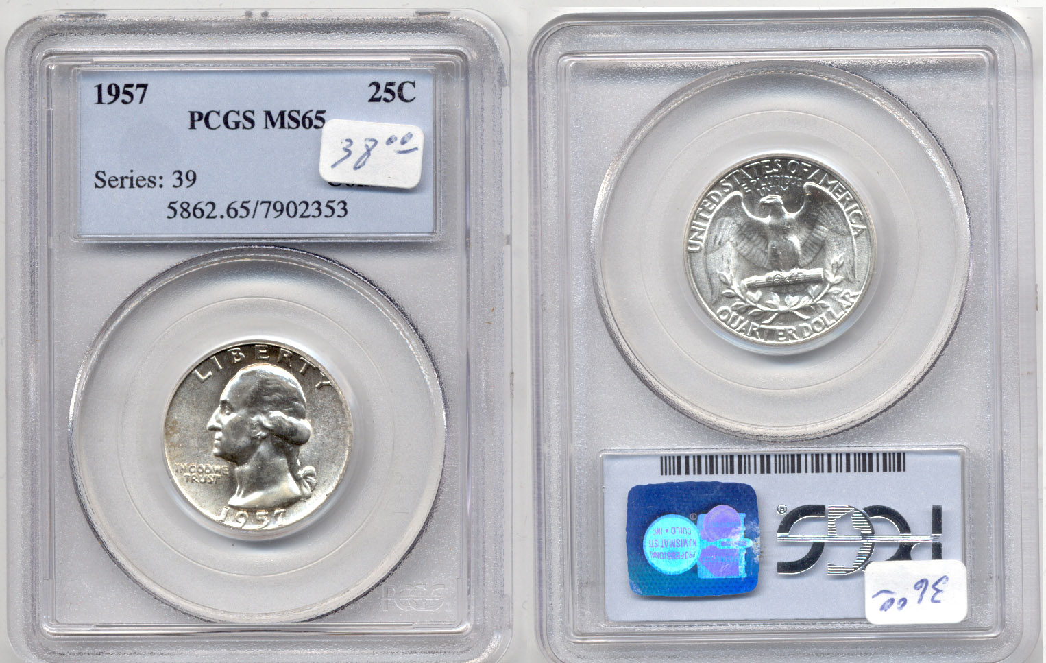 1957 Washington Quarter MS-65