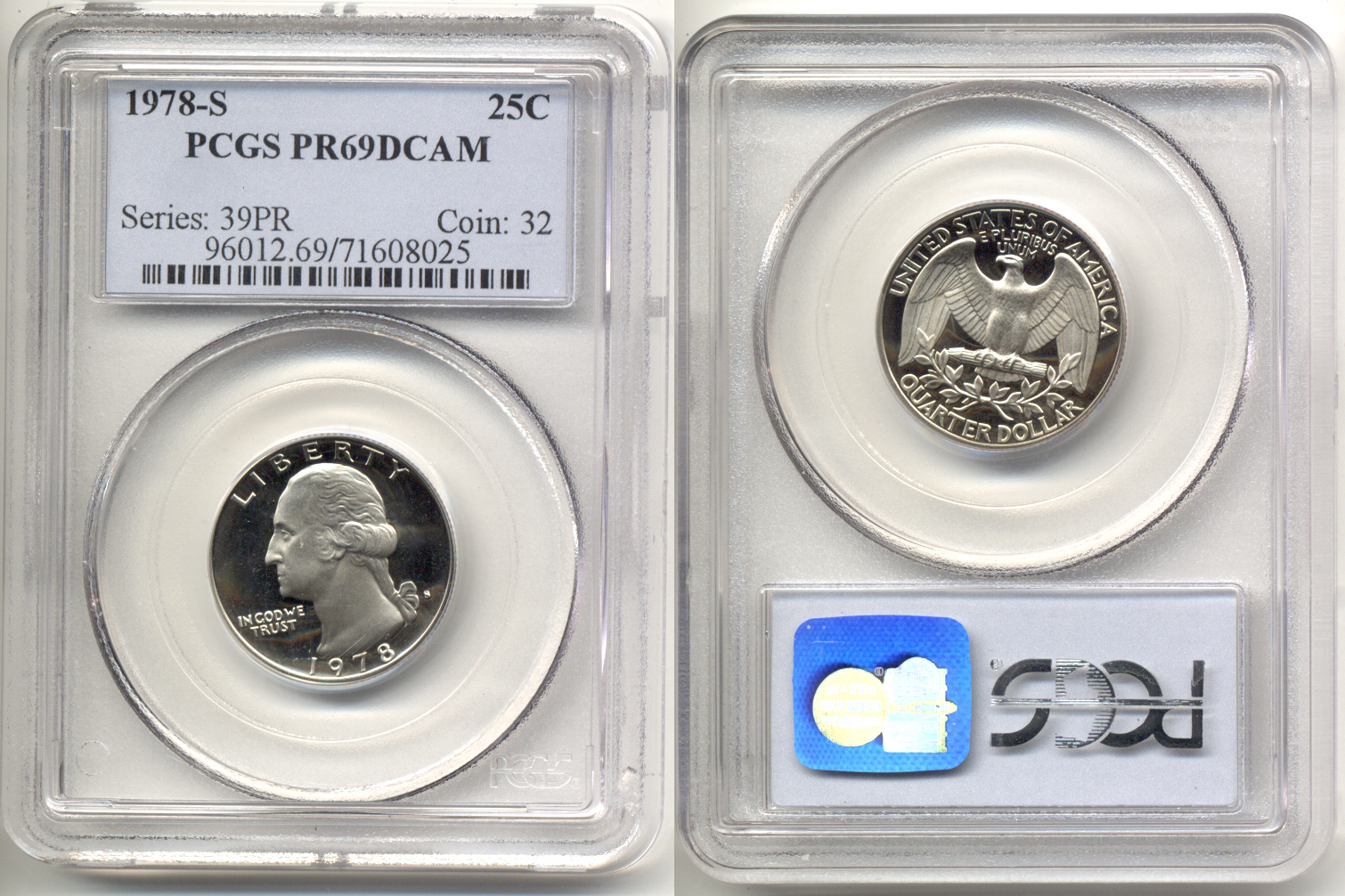 1978-S Washington Quarter PCGS Proof-69 Deep Cameo