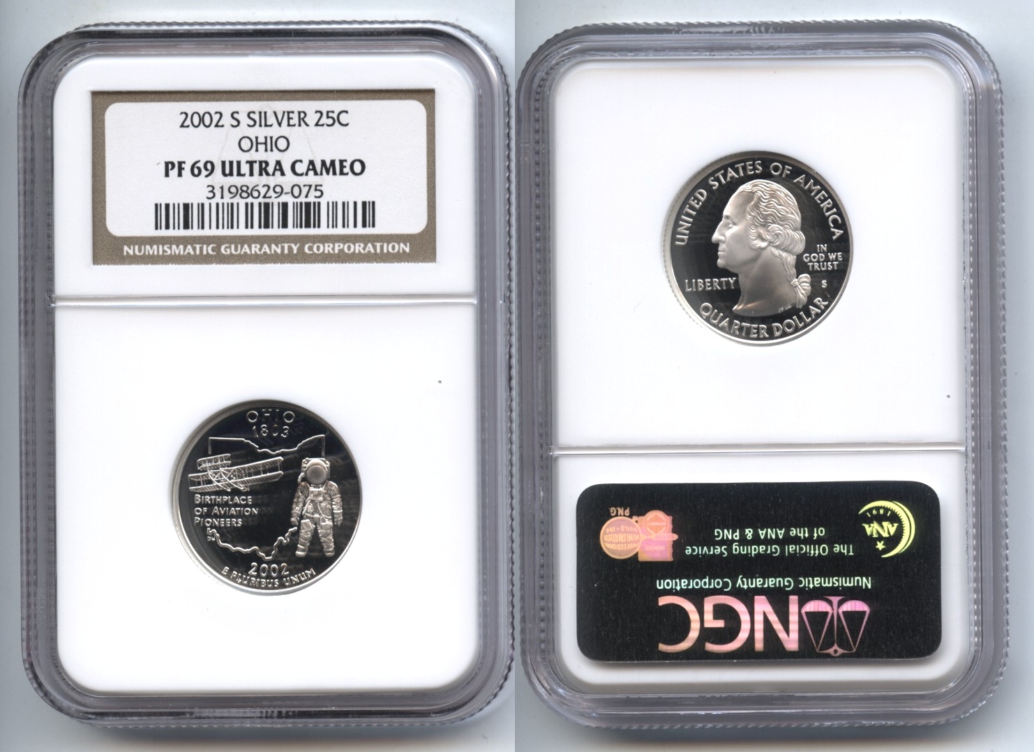 2002-S Ohio State Quarter NGC Proof-69 Ultra Cameo #d
