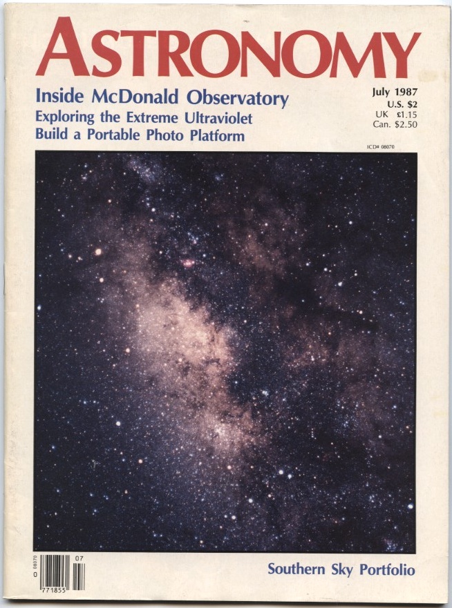 Astronomy Magazine July 1987