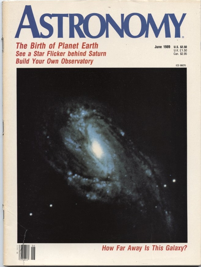 Astronomy Magazine June 1989