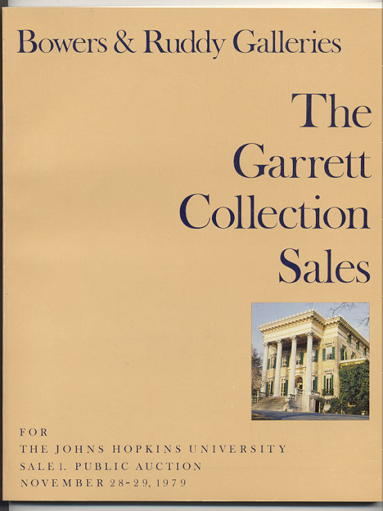 Bowers and Ruddy Galleries Garrett Collection Sale Part 1 November 1979