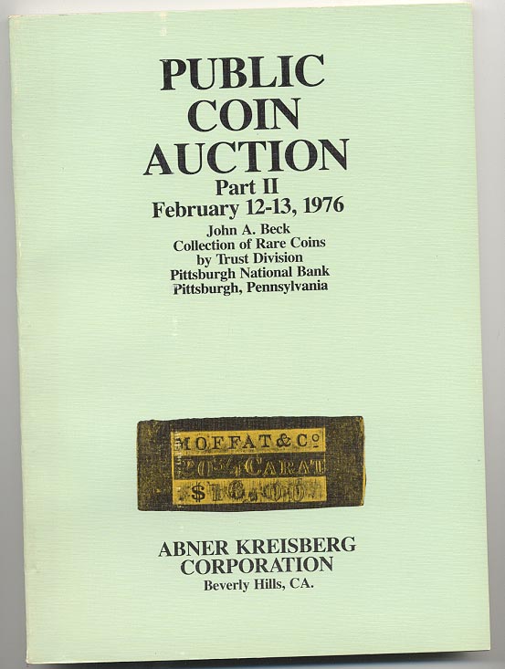 Abner Kreisberg John A Beck Sale Part 2 February 1976