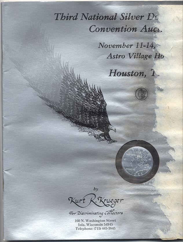 Kurt R Krueger National Silver Dollar Convention Auction November 1982