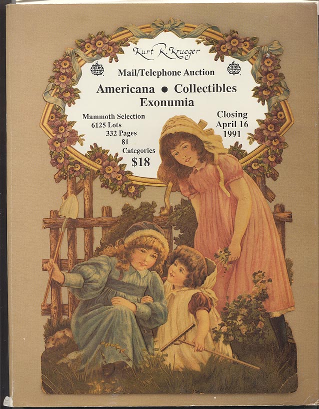 Kurt R Krueger Americana Collectibles Exonumia Auction April 1991