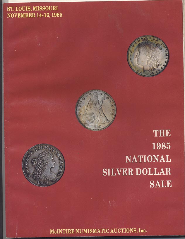 McIntire Numismatic Auctions Silver Dollar Sale November 1985