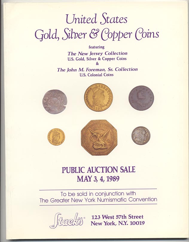 Stacks New Jersey Collection Sale May 1989