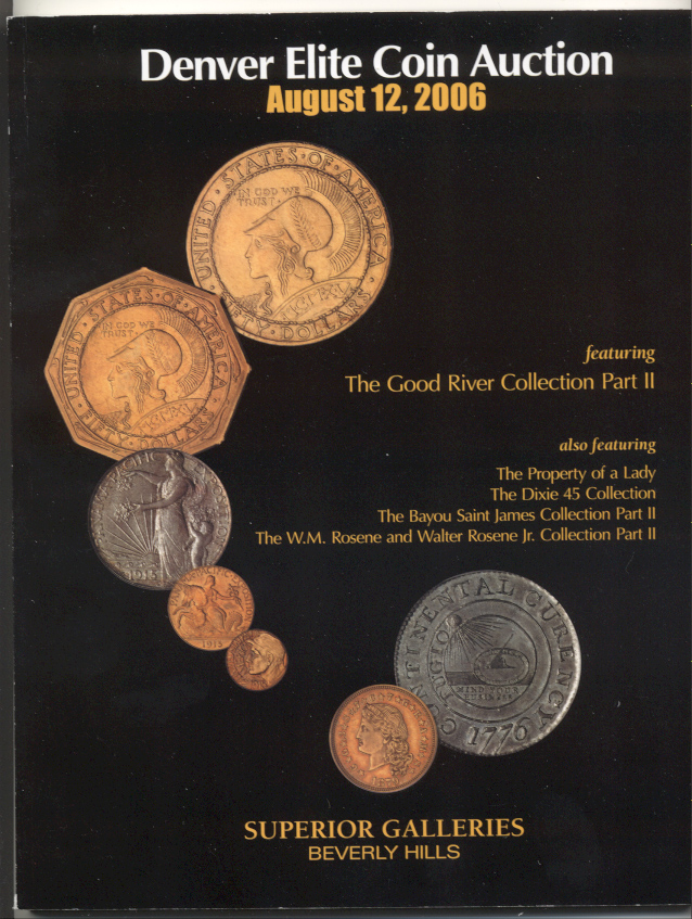 Superior Galleries Denver Elite Coin Auction August 2006