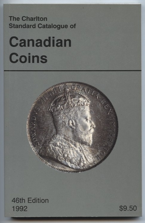1992 Charlton Standard Catalogue of Canadian Coins 46th Edition