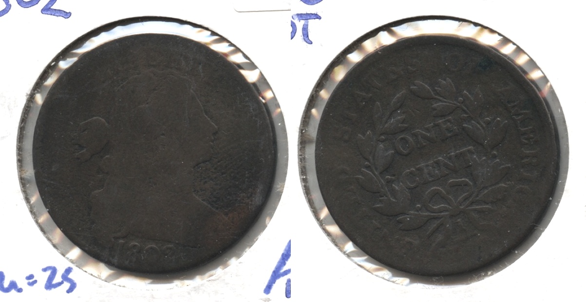 1802 Draped Bust Large Cent AG-3