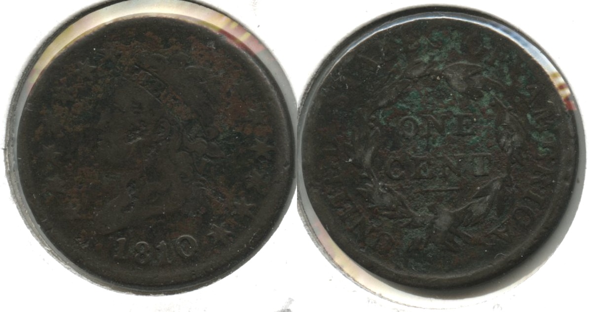 1810 Classic Head Large Cent VG-8 Rough