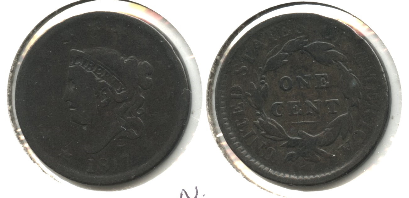1817 Coronet Large Cent G-4 #e