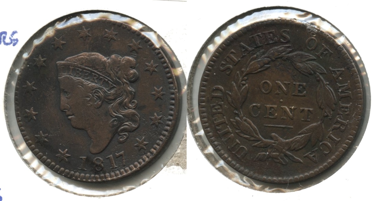 1817 Coronet Large Cent VF-20