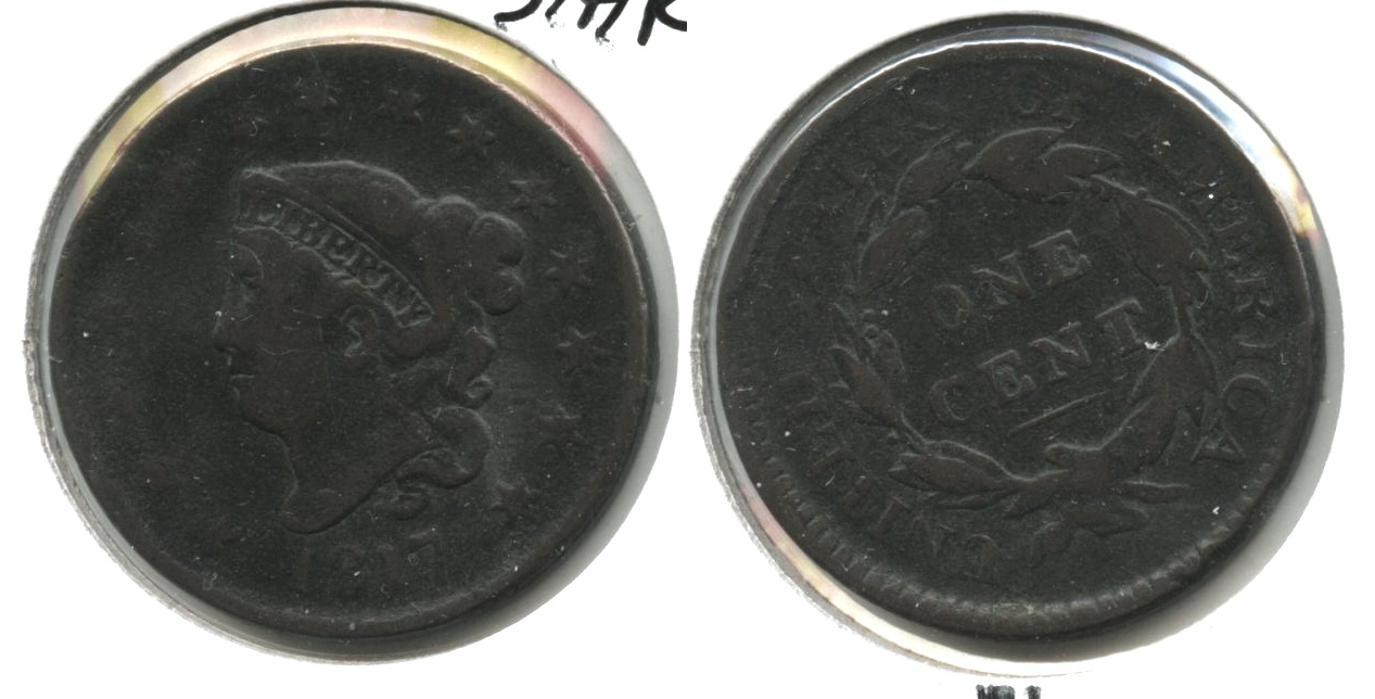 1817 Coronet Large Cent VG-8 #g