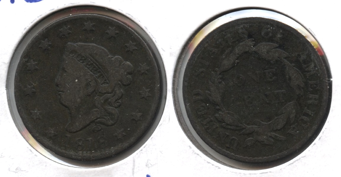 1818 Coronet Large Cent VG-8 #c