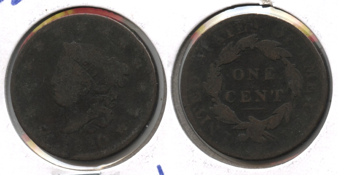 1820 Coronet Large Cent VG-8