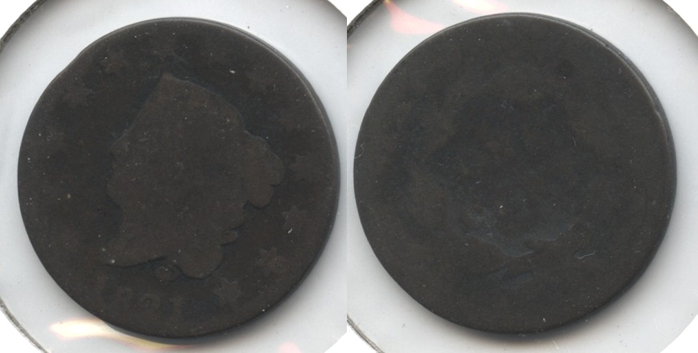 1821 Coronet Large Cent Fair-2