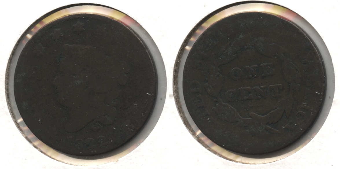 1822 Coronet Large Cent AG-3 #a