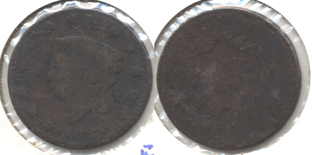 1822 Coronet Large Cent Fair-2 a