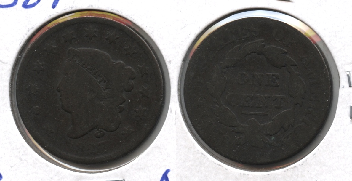 1827 Coronet Large Cent AG-3 #a