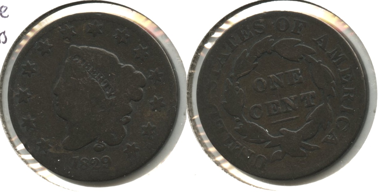 1829 Coronet Large Cent AG-3 #a