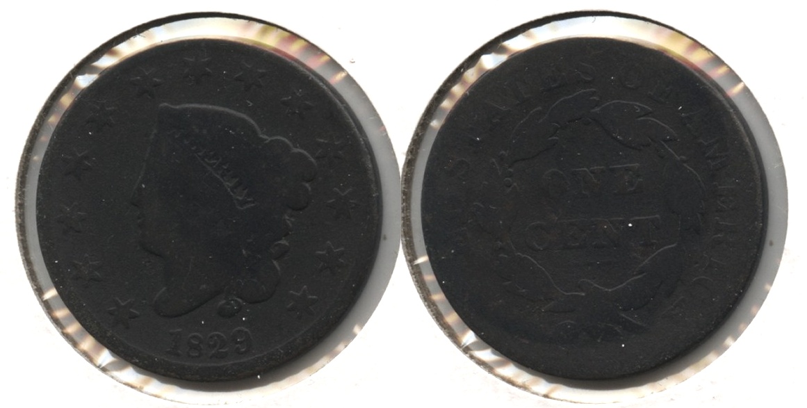 1829 Coronet Large Cent G-4 #d