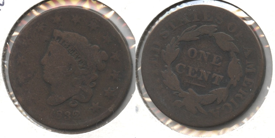 1832 Coronet Large Cent AG-3 #a