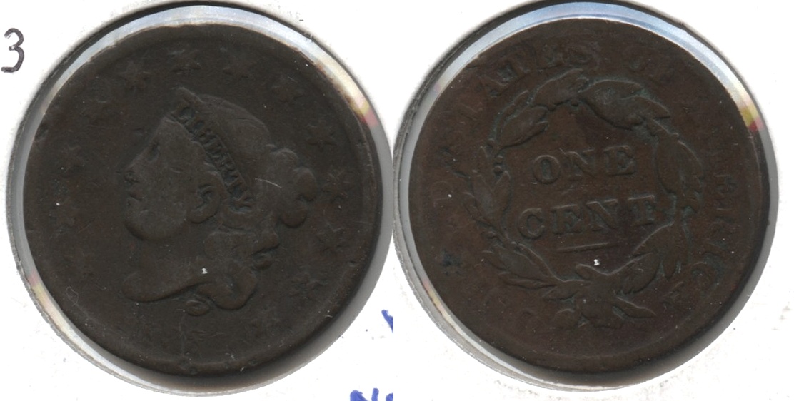 1833 Coronet Large Cent Good-4 #a