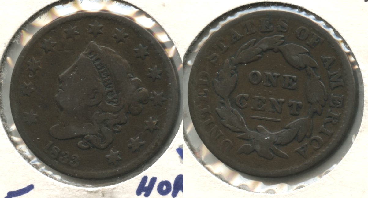 1833 Coronet Large Cent VG-8 #c