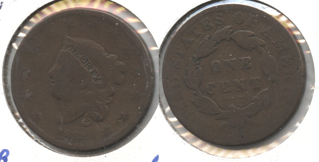 1834 Coronet Large Cent AG-3