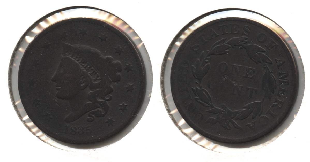 1835 Coronet Large Cent VG-8 #b