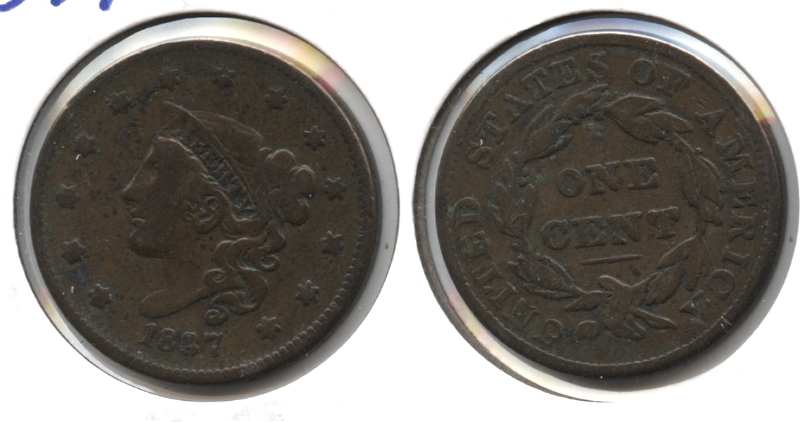1837 Coronet Large Cent Fine-12 #d