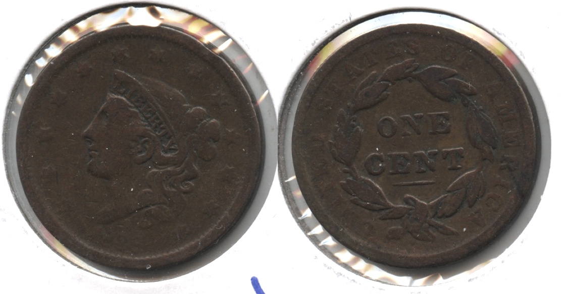 1838 Coronet Large Cent VG-8 #i