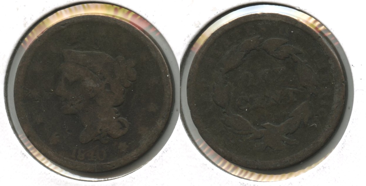 1840 Large Cent AG-3 #a